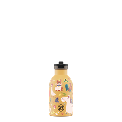 24Bottles Kids Bottle Pipetli Paslanmaz Çelik Termos 330 ml, Farm Friends