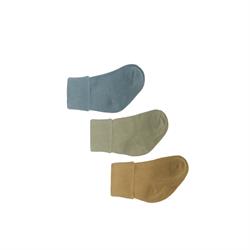 Lille Trove, Yenidoğan Çok Renkli Çorap 3lü Kutu / Hardal