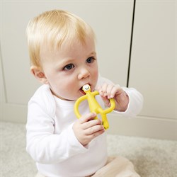 Matchstick Monkey Silikon Diş Kaşıyıcı, Sarı Monkey