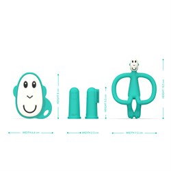 Matchstick Monkey İlk Dislerim Silikon Diş Kaşıyıcı Baslangic Seti, Monkey