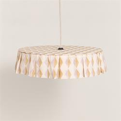 Vibes Aydınlatma Şapkası, 50cm çap, Mustard Lilac Harlequin