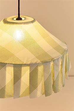 Nobodioz Nicole Aydınlatma Şapkası, 50cm çap, Green Diagonal Stripe