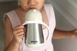 Beaba 250 ml Çelik Pipetli Suluk , Clay