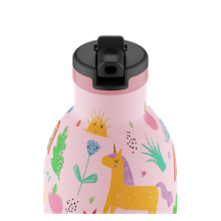 24Bottles Kids Bottle Pipetli Paslanmaz Çelik Termos 330 ml, Magic Friends