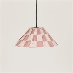 Nobodioz Ava Aydınlatma Şapkası, 50cm çap, Burnt Red Checks