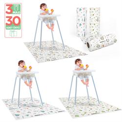 Minimono 3Lü Desen Mama Sandalyesi Altı Ve Aktivite Örtüsü