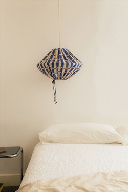 Nobodioz Yumi Aydınlatma Şapkası, 50cm çap, Blue Mustard Mosaic