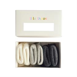 Lille Trove, Yenidoğan Çok Renkli Çorap 3lü Kutu / Antrasit