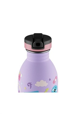 24Bottles Kids Bottle Pipetli Paslanmaz Çelik Çocuk Su Matarası 500 ml, Music Friends