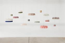 Vibes Aydınlatma Şapkası, 40cm çap, Maroon Stripes