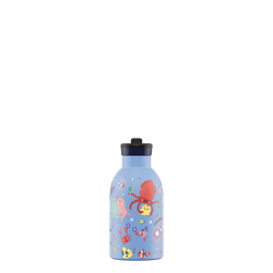 24Bottles Kids Bottle Pipetli Paslanmaz Çelik Termos 330 ml, Ocean Friends