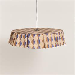 Vibes Aydınlatma Şapkası, 50cm çap, Brown Blue Harlequin