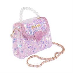 Işıltı Kapaklı Omuz Çanta