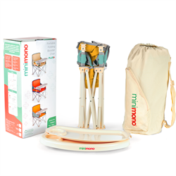 Minimono Plus Portatif  Mama Sandalyesi, Sarı & Yeşil