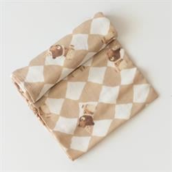 Çok Amaçlı Organik Müslin Örtü - Ayı Desenli