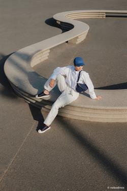 Paris- Tokyo Bel Çantası Büyük Boy, Cobalt