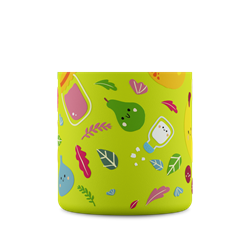 24Bottles Kids Bottle Pipetli Paslanmaz Çelik Çocuk Su Matarası 500 ml, Veggie Friends