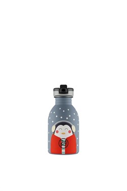 24Bottles Kids Bottle Paslanmaz Çelik Çocuk Su Matarası 250 ml, Happy Penguin