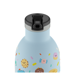 24Bottles Kids Bottle Pipetli Paslanmaz Çelik Termos 330 ml, Sweet Friends