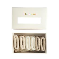 Lille Trove, Yenidoğan Çok Renkli Çorap 3lü Kutu / Bej