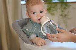 Beaba 300 ml Şeffaf Pipetli Suluk, Clay