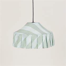 Nobodioz Nicole Aydınlatma Şapkası, 50cm çap, Green Diagonal Stripe