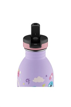 24Bottles Kids Bottle Pipetli Paslanmaz Çelik Çocuk Su Matarası 500 ml, Music Friends