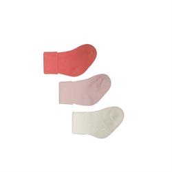 Lille Trove, Yenidoğan Çok Renkli Çorap 3lü Kutu / Nar Çiçeği