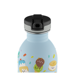 24Bottles Kids Bottle Pipetli Paslanmaz Çelik Çocuk Su Matarası 250 ml, Sweet Friends