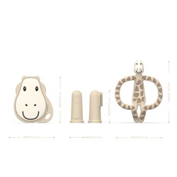 Matchstick Monkey İlk Dislerim Silikon Diş Kaşıyıcı Baslangic Seti, Giraffe
