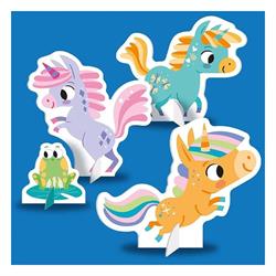 Build and Play - Unicorns Book and Play Set