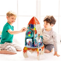 Classic World Ahşap Çoklu Aktivite Oyuncağı - Roket