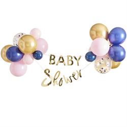 Ginger Ray - Baby Shower Yazısı ve Balon Dekorlar - Altın