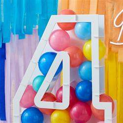 Ginger Ray - Balon Standı - 4 Rakamı