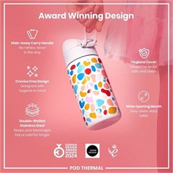 ION8 - Çocuk Su Termosu - Boya Lekesi - 320 Ml - Sızdırmaz