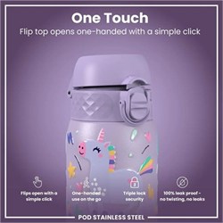 ION8 - Çocuk Su Termosu - Mor Unicorn - 320 Ml - Sızdırmaz