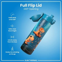 ION8 - İnce Su Termosu - Dinozor Grubu - 500 Ml - Sızdırmaz