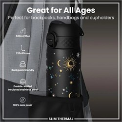 ION8 - İnce Su Termosu - Gökyüzü - 500 Ml - Sızdırmaz
