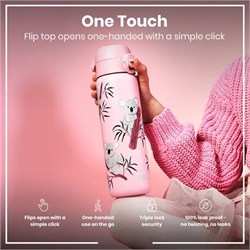 ION8 - İnce Su Termosu - Koala - 500 Ml - Sızdırmaz