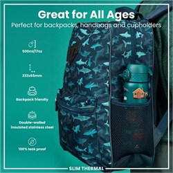 ION8 - İnce Su Termosu - Otomobiller - 500 Ml - Sızdırmaz
