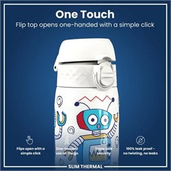 ION8 - İnce Su Termosu - Robotlar - 500 Ml - Sızdırmaz