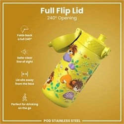 ION8 - Paslanmaz Çelik Çocuk Suluk - Aslanlar - 400 Ml - Sızdırmaz