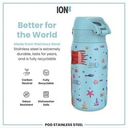 ION8 - Paslanmaz Çelik Çocuk Suluk - Deniz Kızları - 400 Ml - Sızdırmaz