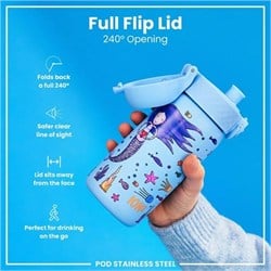ION8 - Paslanmaz Çelik Çocuk Suluk - Deniz Kızları - 400 Ml - Sızdırmaz
