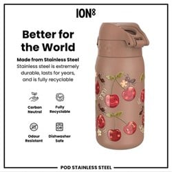 ION8 - Paslanmaz Çelik Çocuk Suluk - Kirazlar - 400 Ml - Sızdırmaz