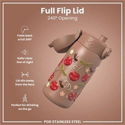 ION8 - Paslanmaz Çelik Çocuk Suluk - Kirazlar - 400 Ml - Sızdırmaz