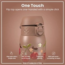 ION8 - Paslanmaz Çelik Çocuk Suluk - Kirazlar - 400 Ml - Sızdırmaz