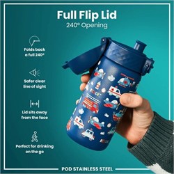 ION8 - Paslanmaz Çelik Çocuk Suluk - Kurtarma Aracı - 400 Ml - Sızdırmaz