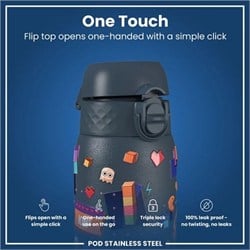ION8 - Paslanmaz Çelik Çocuk Suluk - Oyuncu - 400 Ml - Sızdırmaz