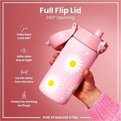 ION8 - Paslanmaz Çelik Çocuk Suluk - Papatyalar - 400 Ml - Sızdırmaz